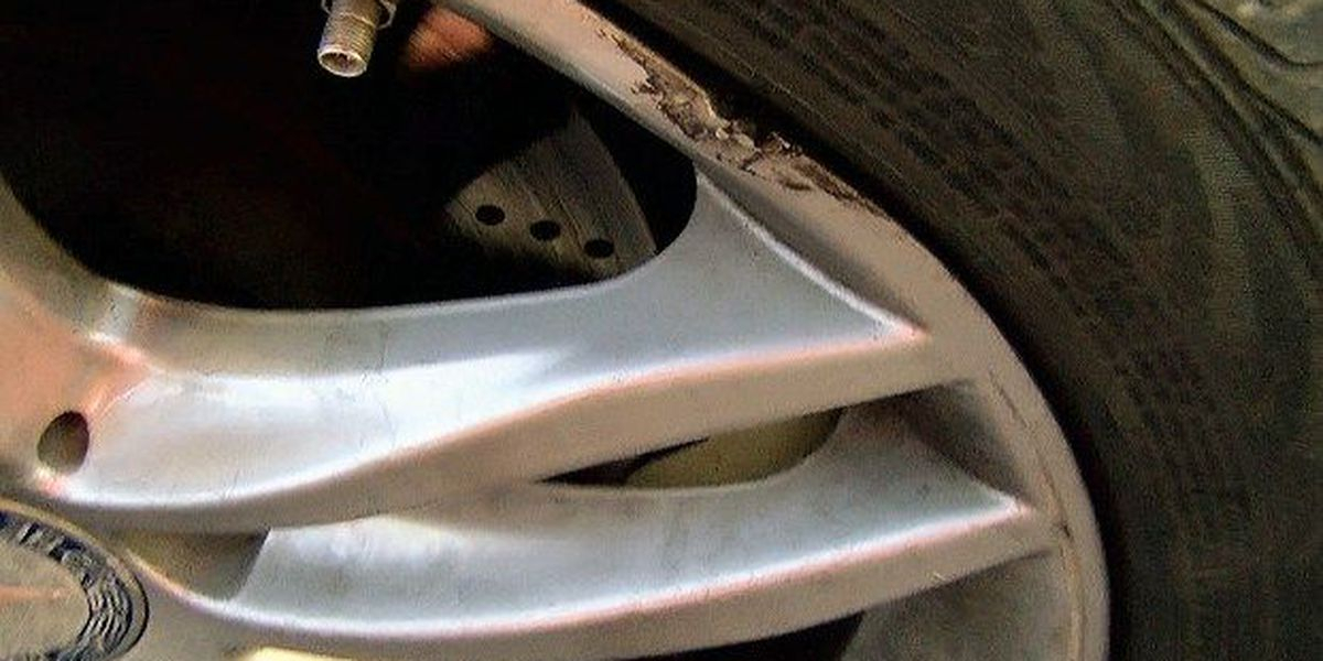 bojāts automasinas riepas disks